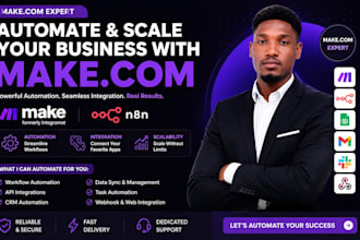 fix make com make automation made com n8n automation make com expert