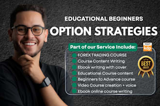 create option trading strategy, forex trading course, ebook writing video course