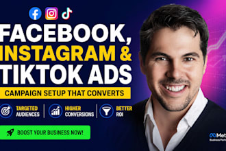 do tiktok ads marketing, facebook ads campaign setup, instagram ads manager