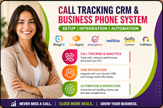 do call tracking crm ringex liveagent engagebay nextiva IVR connect callhippo