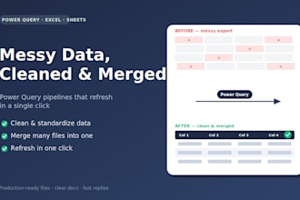 clean merge and transform your data with power query
