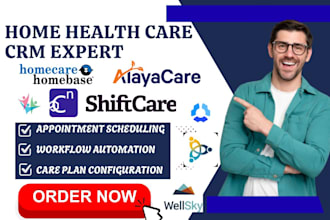 setup home health care crm hubstaff axiscare caresmartz360 carecenta clinicea