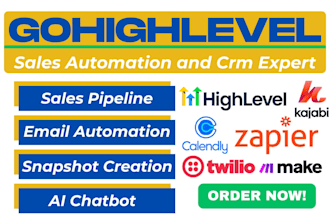 build gohighlevel saas leads sales pipeline zapier make twillo calendy kajabi