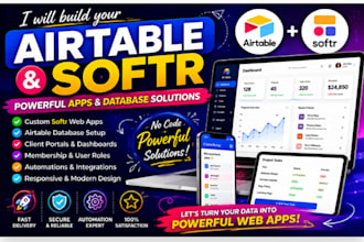 airtable database airtable automation softr client portal expert