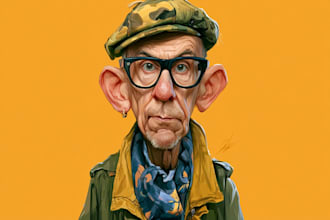 draw a funny caricature, cartoon caricatures