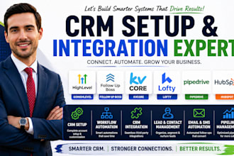 setup gohighlevel follow up boss kvcore lofty pipedrive hubspot crm integration