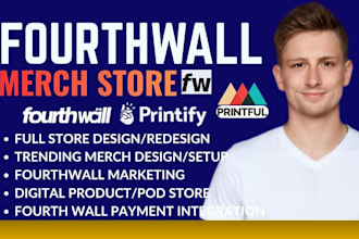 design fourthwall website on fourthwall merch etsy store fourthwall redesign