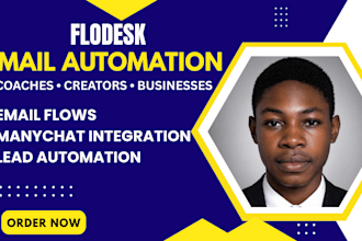 set up flodesk email flows and manychat integration