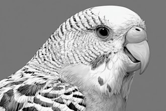 draw awesome pet line art in 24 hours