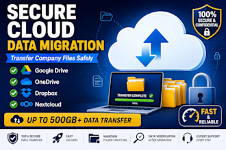 transfer company data securely to cloud storage fast and safely