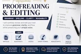 proofreader editor, grammar, spelling and content review