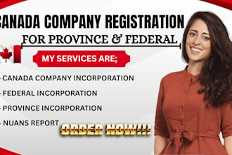 canada company registration company incorporation province federal incorporation
