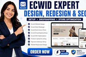 design redesign ecwid website ecwid ecommerce store ecwid dropshipping ecwid seo