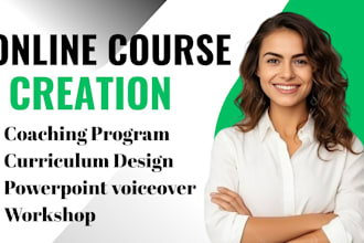create training video course content creation ppt workbook curriculum design