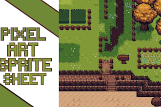 create pixel art tile set game background pixel art illustration for game art
