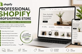 setup german shopify dropshipping store shopify store redesign design shopify