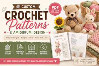 create crochet design patterns for blankets toys and dolls