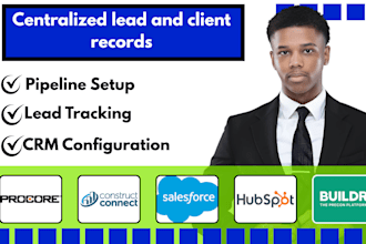 procore salesforce hubspot constructconnect cosential unanet CRM setup buildr