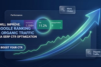 improve google ranking and organic traffic via serp CTR optimization