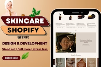 design skincare shopify website skincare beauty website skincare store