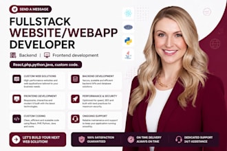 develop custom website or webapp company website as fullstack backend php react