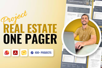 create your real estate project investment sheet report