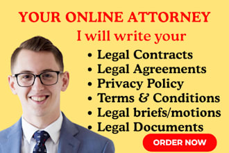 write your legal documents, agreements, contracts, legal briefs, motions, policy
