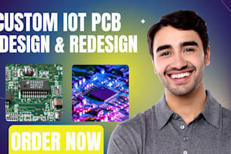 design esp32, stm32 loranwan iot pcb, usb and bluetooth sensor pcb board layout