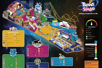 design 3d isometric event maps,festival maps and detailed vector illustrations