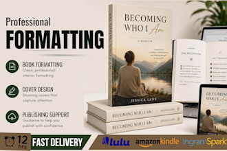 format your memoir book interior for KDP paperback and kindle