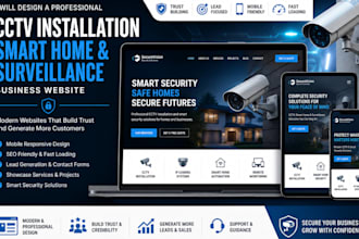 design cctv installation smart home surveillance business website