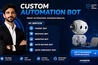develop an ai powered automation bot for smart tasks