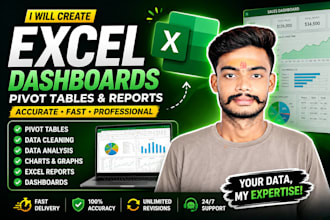 create excel reports, pivot tables and dashboards