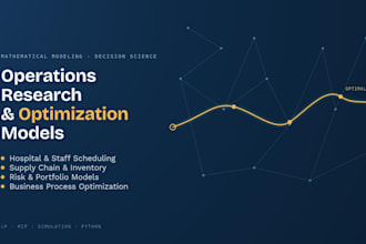 create operations research optimization models