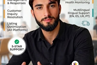 e commerce virtual assistant for amazon shopify  ebay