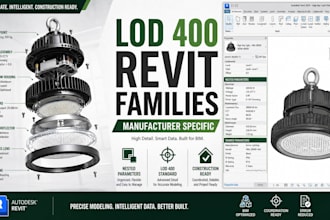 build manufacturer specific lod 400 revit families with nested parameters