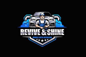 design professional logo for a mobile auto detailing company