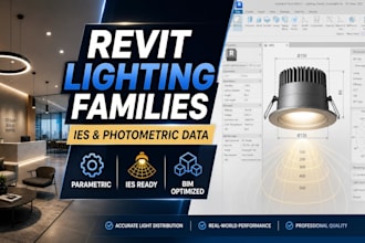 create parametric revit lighting families with ies and photometric data