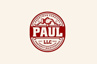 design handyman services property maintenance logo