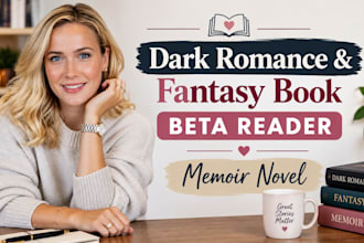beta reader, dark romance and fantasy beta reader, romance, memoir beta reader
