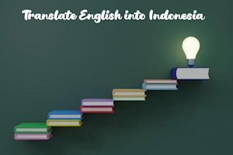 translate english to indonesia within 24 hours