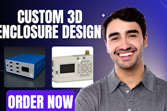 design custom electronics or iot device enclosure and print ready product design
