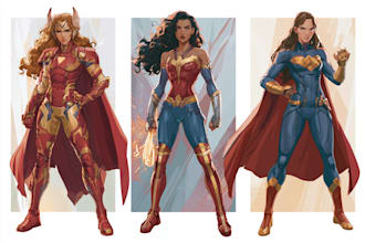 superhero character for comics