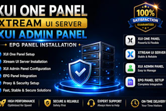 setup xui one panel, xtream ui server, xui admin panel, epg, panel installation