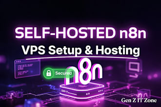 install, host and setup self hosted n8n on your vps server