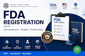 fda registration, fda compliance, US agent, product listing for your business