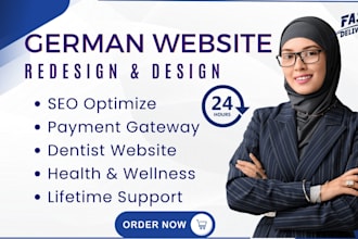 design german wix website, muiltilingual business website and wix onliine store