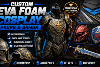 make a custom eva foam cosplay prop or armor piece