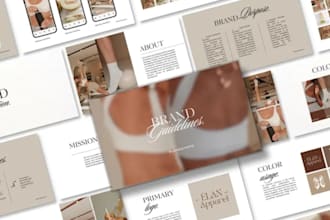 design luxury brand identity, restaurant fashion restaurant brand guideline book