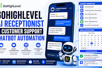 setup gohighlevel ai receptionist and customer support chatbot automation
